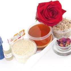 JBHomemade Natural Red Rose Sugar Scrub Sugaring Wax Starter Kit
