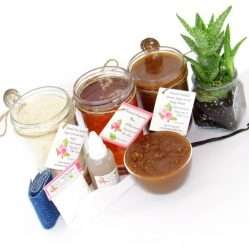 JBHomemade Natural Vanilla Brown Sugar Scrub Sugaring Wax Full Bundle