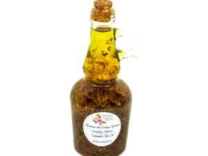 Romance and Luxury 2nd Oil Infusion: Calendula infused Olive Oil with label