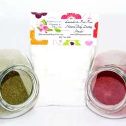Naturally Serene Lavender Red Rose Powder - Ingredients Display