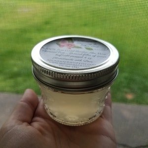 Review of Pure Aloe Vera | Chemical Free Natural Soothing Aloe Vera Gel 4 Oz Mason All Skin Types Fragrance Free Alcohol Free Hydrating by Kristin