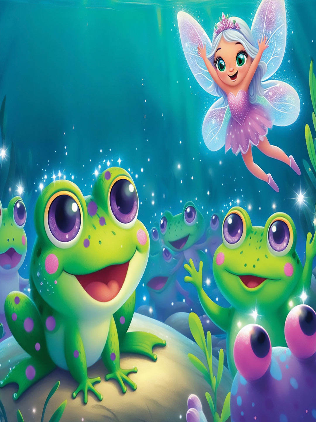 Colored scene of Lumi and Fiona