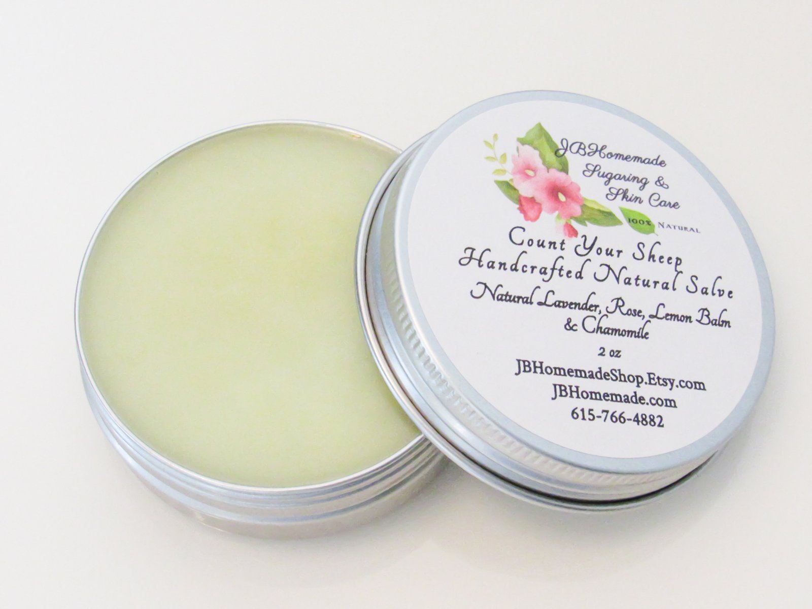 Count Your Sheep Creamy Skin Salve with Lavender Rose Lemon Balm & Chamomile 2 oz - Image 7