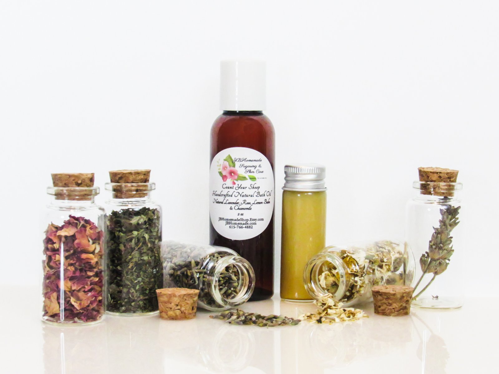 Count Your Sheep Natural Bath Oil with Lavender, Rose, Lemon Balm, Chamomile | 2 oz - Image 5