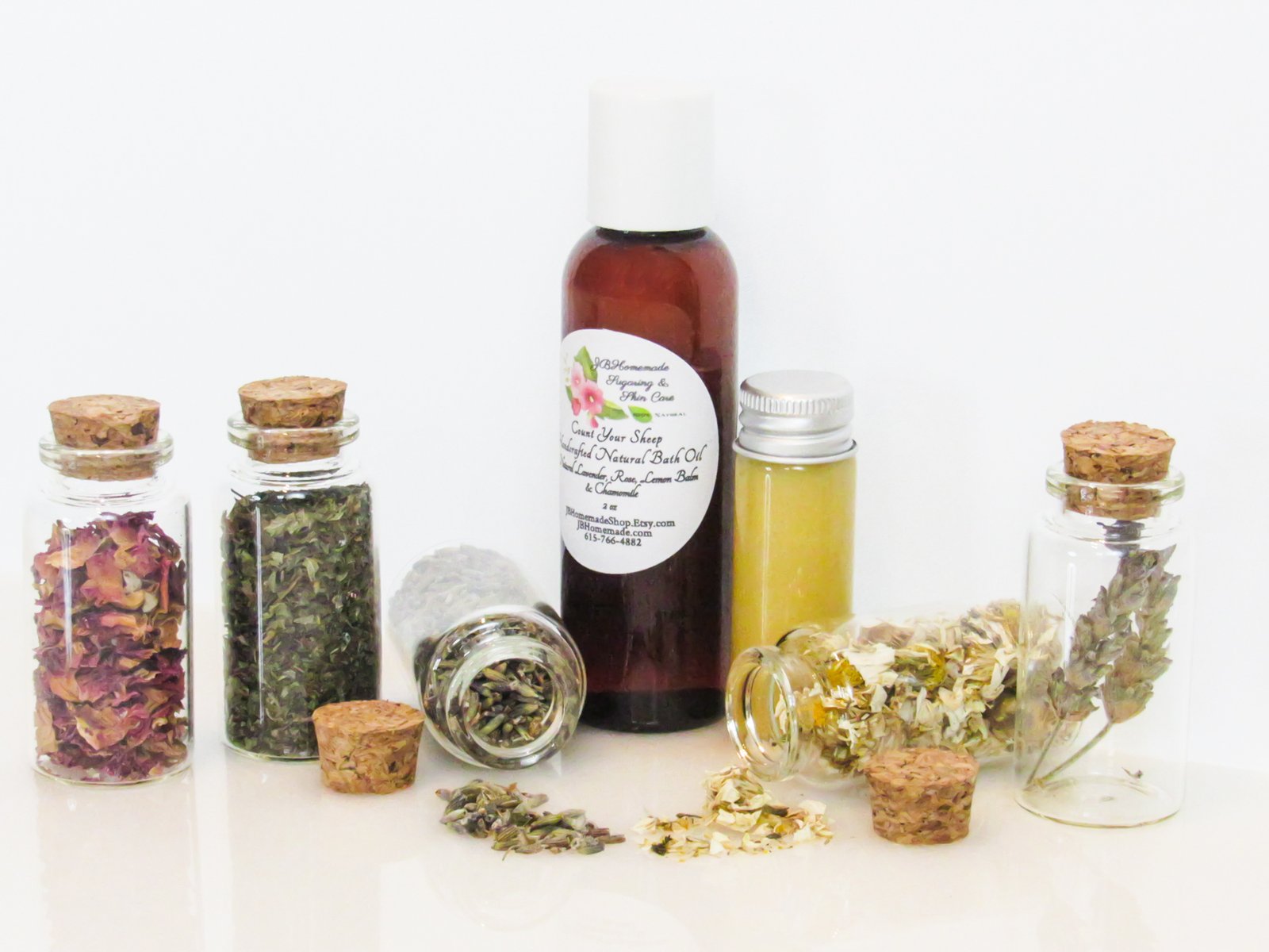 Count Your Sheep Natural Bath Oil with Lavender, Rose, Lemon Balm, Chamomile | 2 oz - Image 3