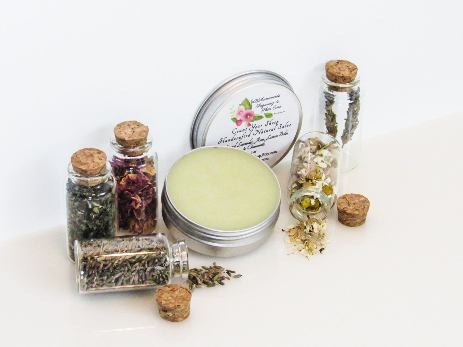Count Your Sheep Creamy Skin Salve with Lavender Rose Lemon Balm & Chamomile 2 oz - Image 5
