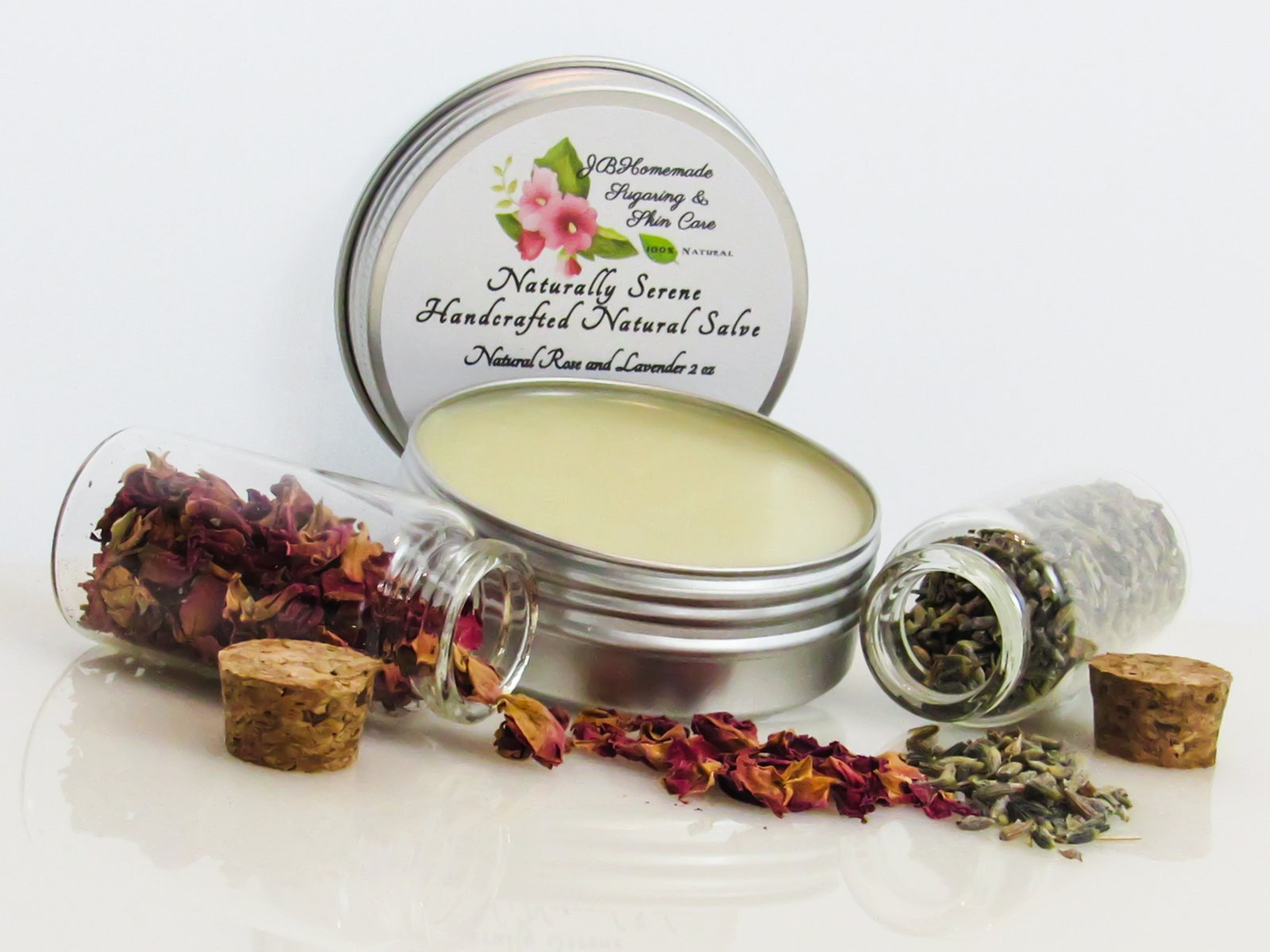 Naturally Serene Natural Salve with Lavender and Rose 2 oz - Image 2
