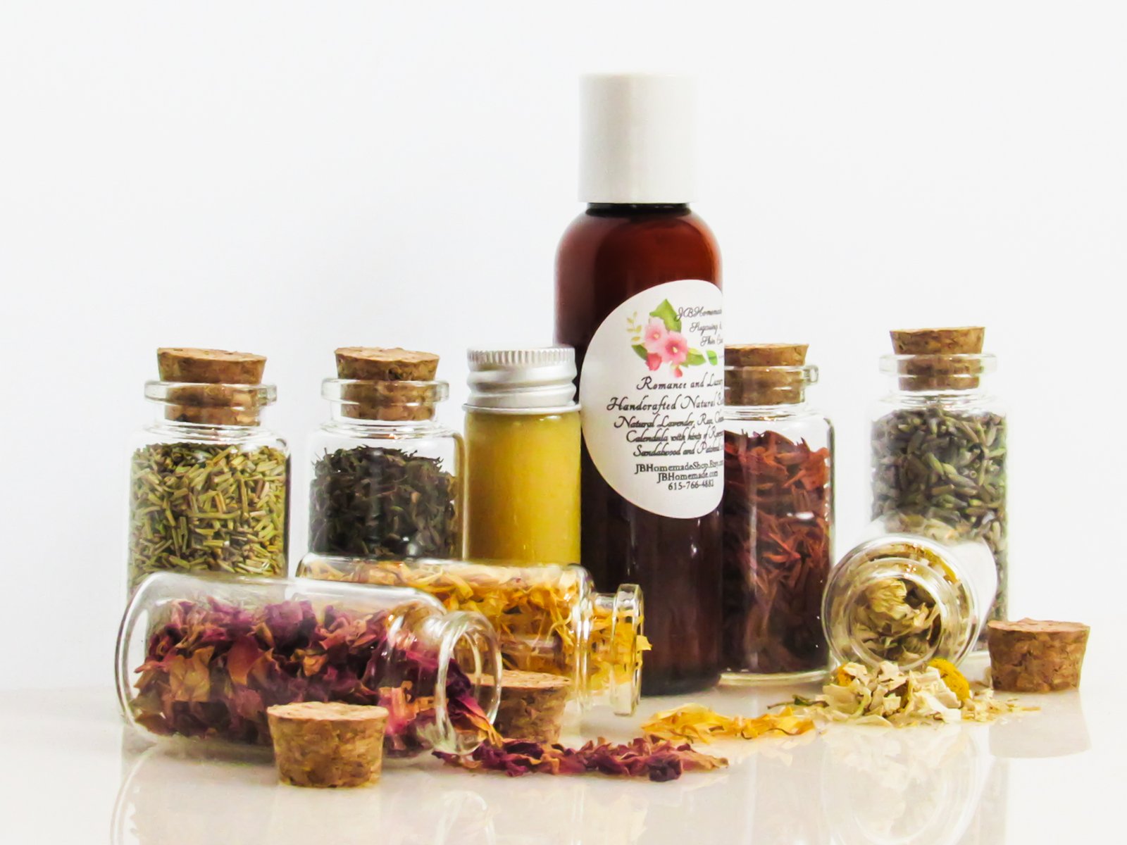 Romance and Luxury Natural Bath Oil with Lavender, Rose, Chamomile, Calendula 2 oz - Image 5