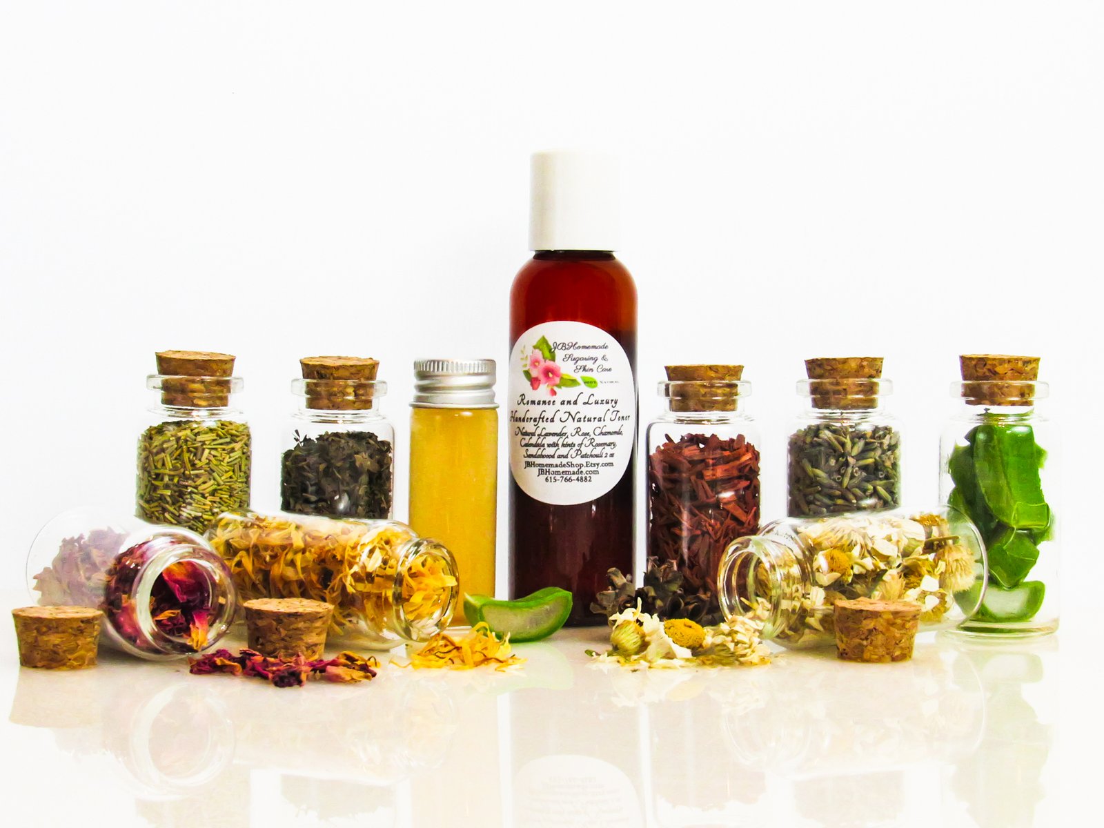 Romance and Luxury Natural Toner with Lavender, Rose, Chamomile, Calendula 2 oz