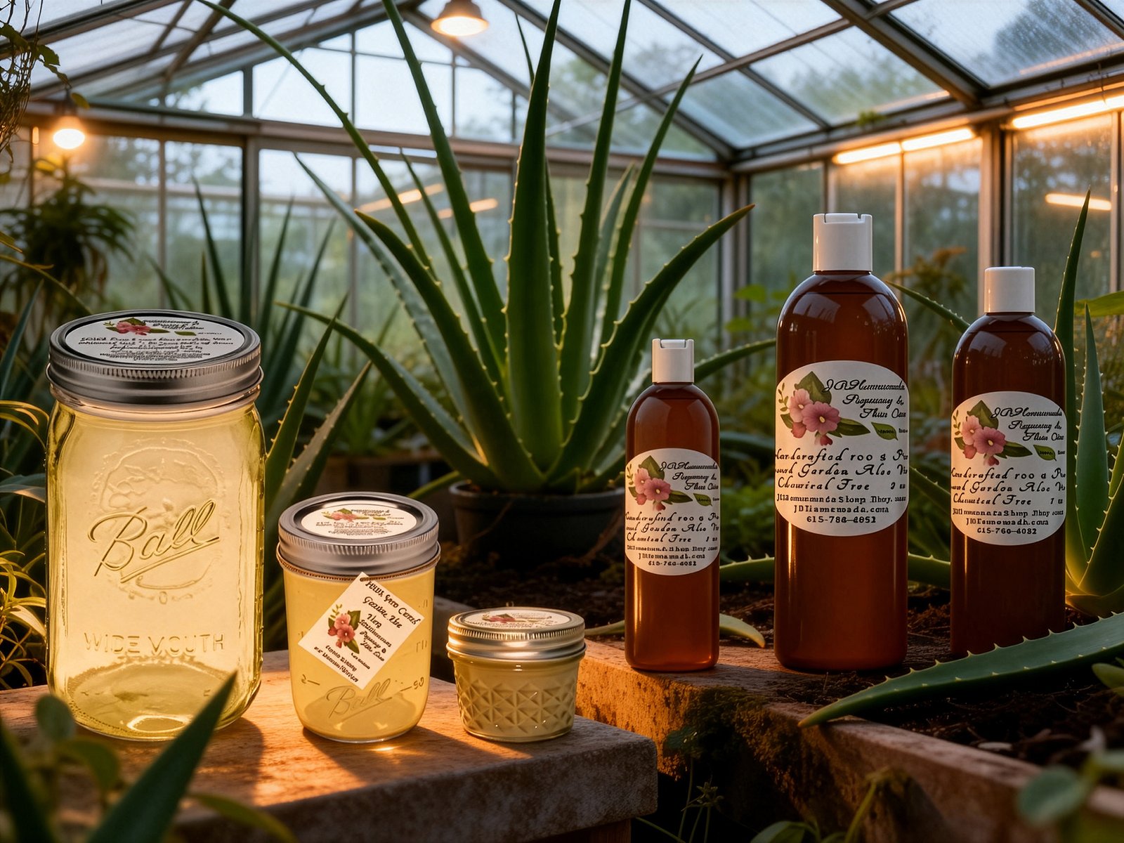 Pure Aloe Vera collection with natural ingredients